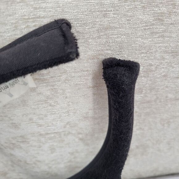 Walt Disney World Vintage Nylon Black Sun Visor Hat Colorful Embroidery - Picture 5 of 13